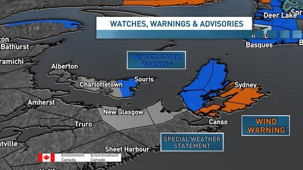 Winter storm blasts parts of Cape Breton