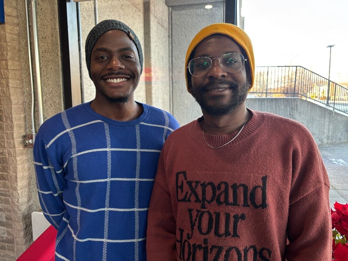 jamal-weekes-and-xaiver-michael-campbell-1 Two men in beanies.