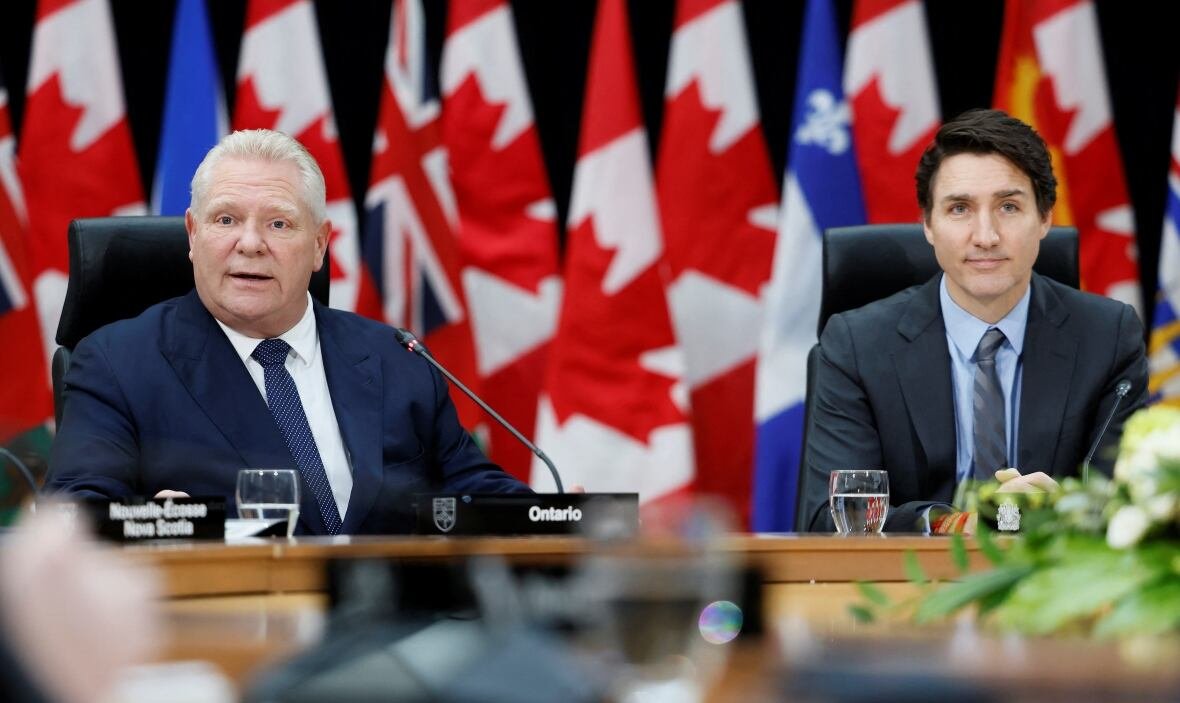 Doug Ford and Justin Trudeau