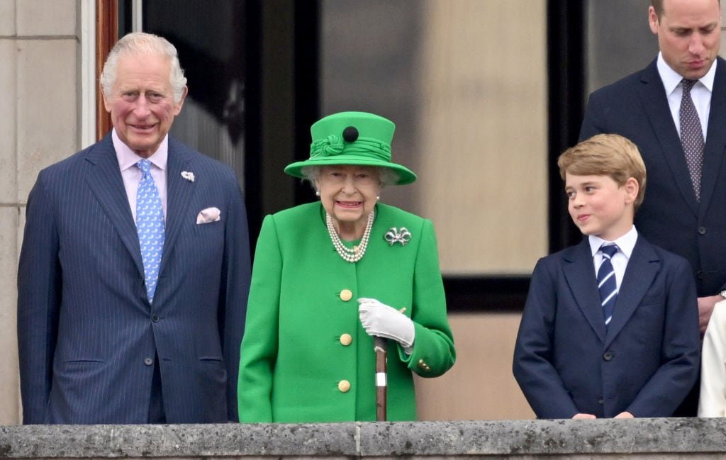 Royal Family members on Buckingham Palace balcony