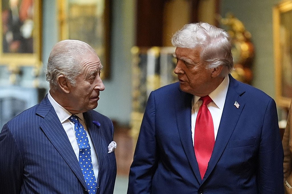 King Charles and U.S. President Donald Trump at Windsor Castle